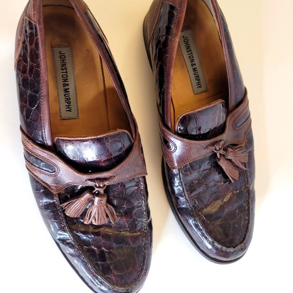 Johnston & Murphy Men's Dress Shoes slip-on Loafers size 9.5 - Picture 9 of 11
